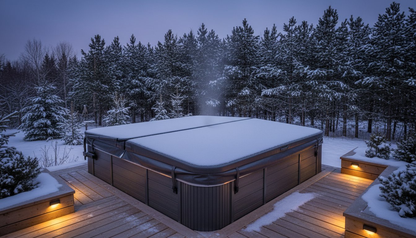    The Ultimate Insulated Hot Tub Cover for Canadian Winters: A Buyer's Guide