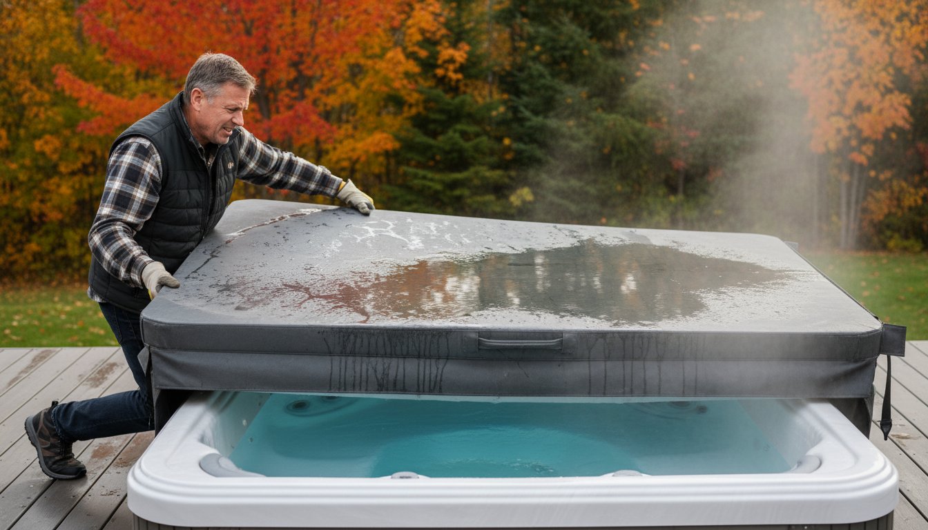 WATERLOGGED HOT TUB COVER SYMPTOMS: 7 KEY SIGNS IT'S TIME FOR A REPLACEMENT WATERLOGGED HOT TUB COVER SYMPTOMS: 7 KEY SIGNS IT'S TIME FOR A REPLACEMENT